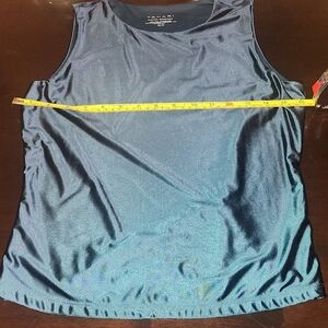 Tahari Shimmering Teal Tank Top